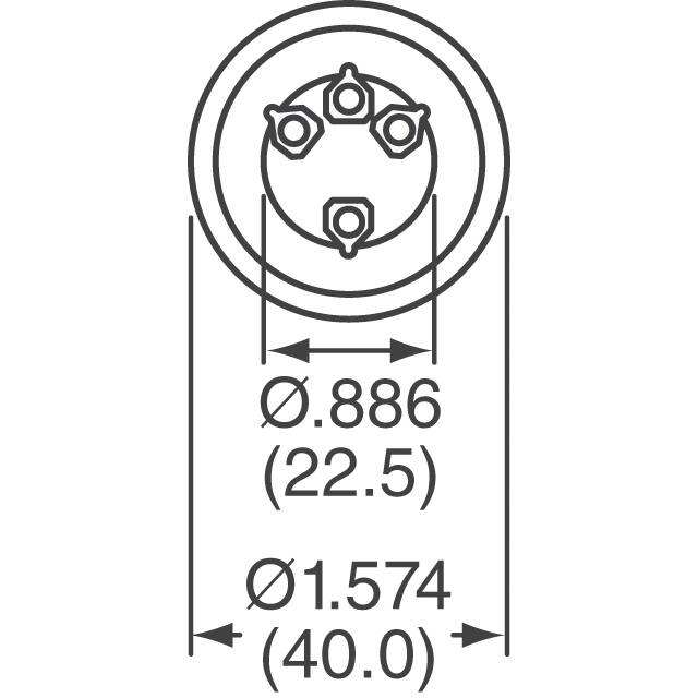 383LX332M200N062 Cornell Dubilier Electronics (CDE)  Condensadores electrolíticos de aluminio